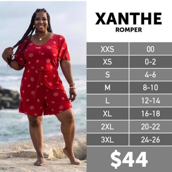 LuLaRoe Xanthe Romper - Picture 4 of 4